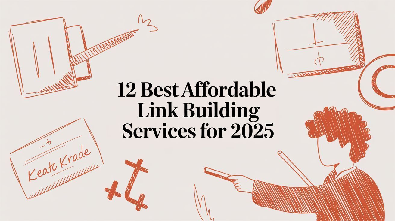 Affordable link building services illustrated as budget packages for small sites